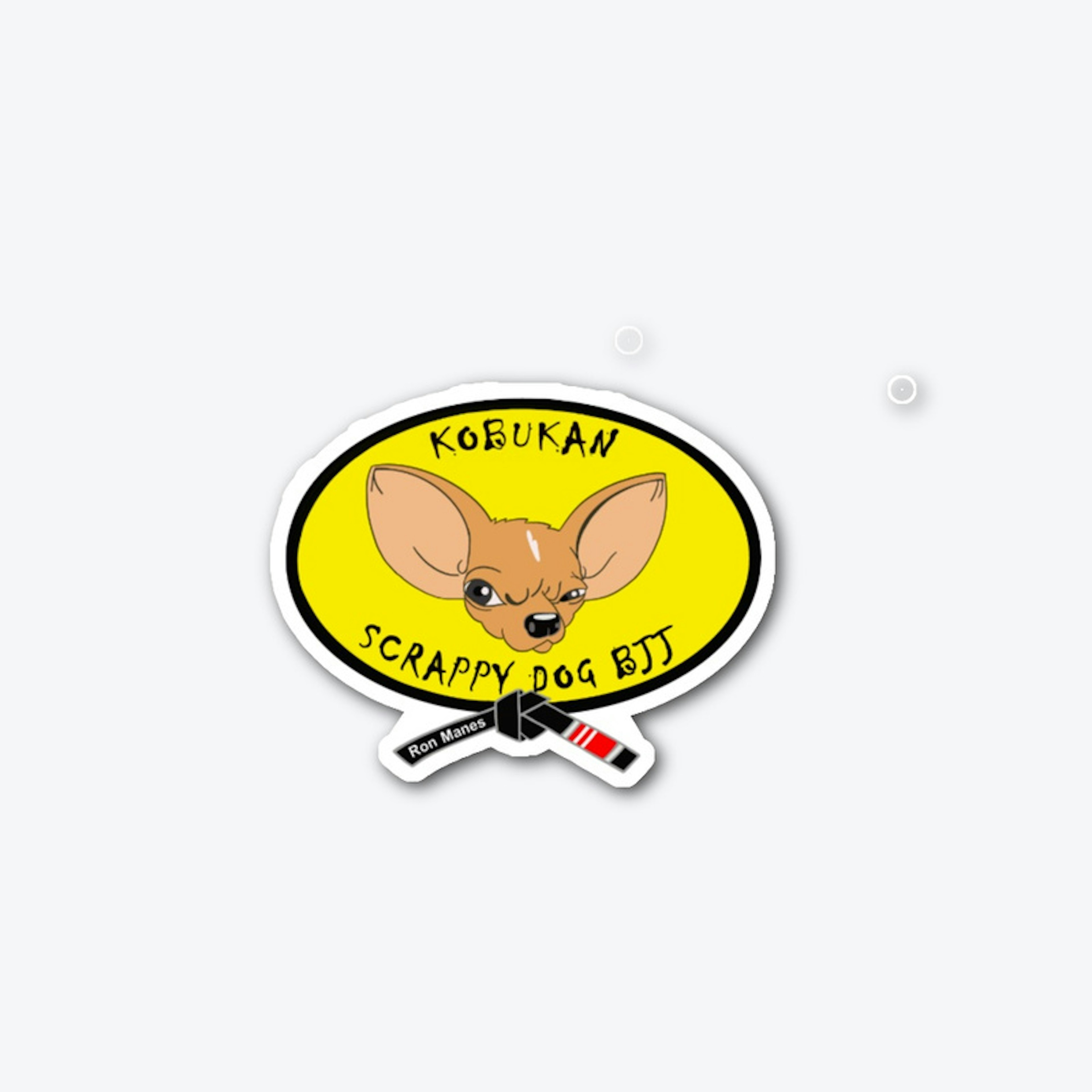 Scrappy Dog logo decal